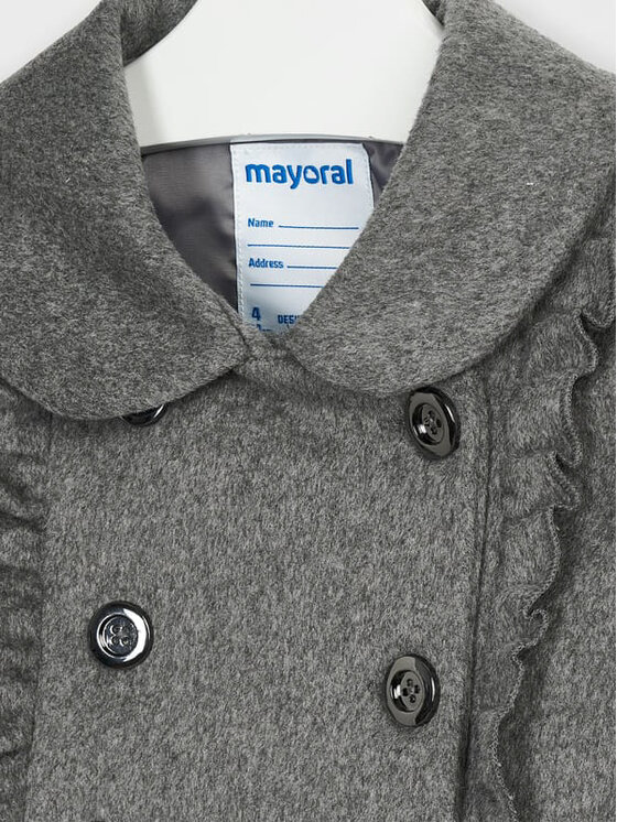 Cappotto di lana 4409 Grigio Regular Fit