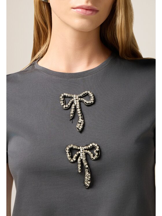 Oltre Oltre T-shirt G039J004503N023 Grigio Regular Fit