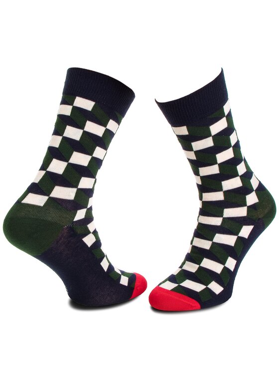 Happy Socks Happy Socks Zestaw 4 par wysokich skarpet unisex XBDO09-4000 Kolorowy