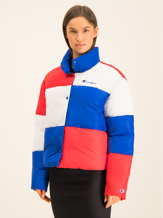Giubbotto piumino Colour Block Cropped Puffer