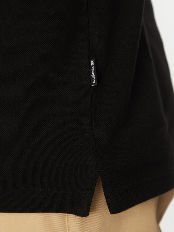 Quiksilver Quiksilver Тениска с яка и копчета EQYKT04375 Черен Regular Fit