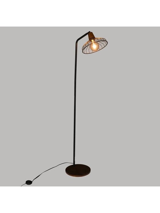 MIAhome MIAhome Lampa podłogowa metalowa Cafè Brązowy