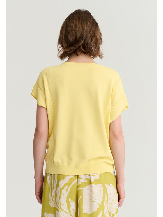 TATUUM TATUUM Bluzka SOLONI Żółty Classic Fit