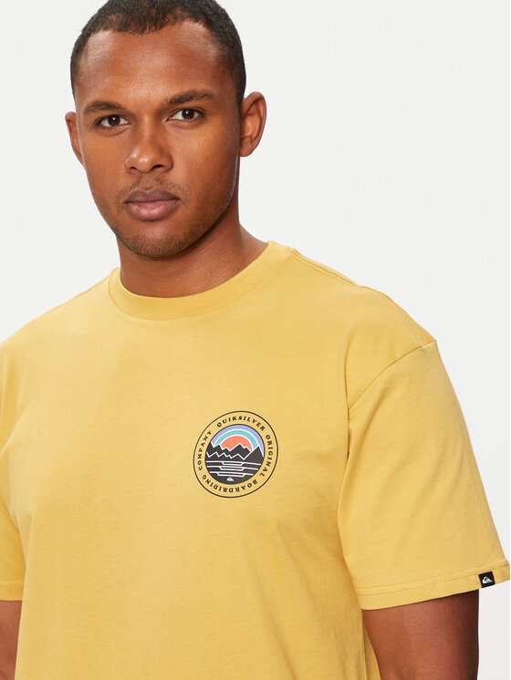 Quiksilver Quiksilver T-Shirt Landscapes EQYZT07917 Żółty Regular Fit