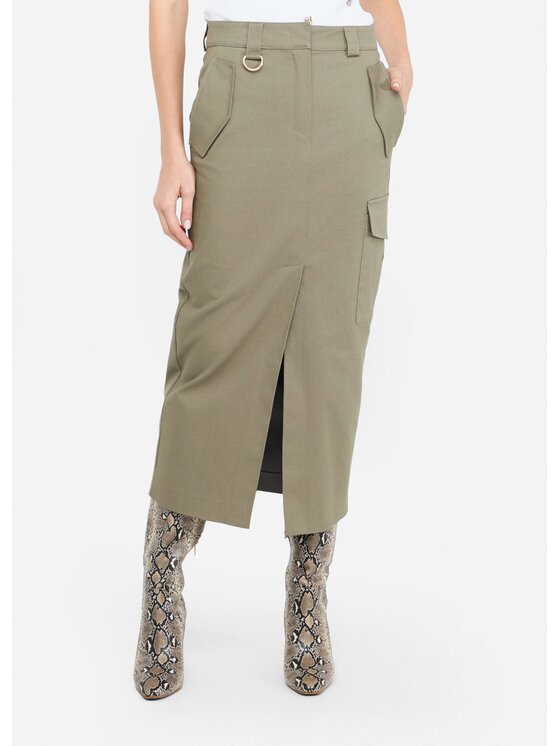 Liu Jo Liu Jo Gonna midi CF5349T026AX0707 Verde Regular Fit