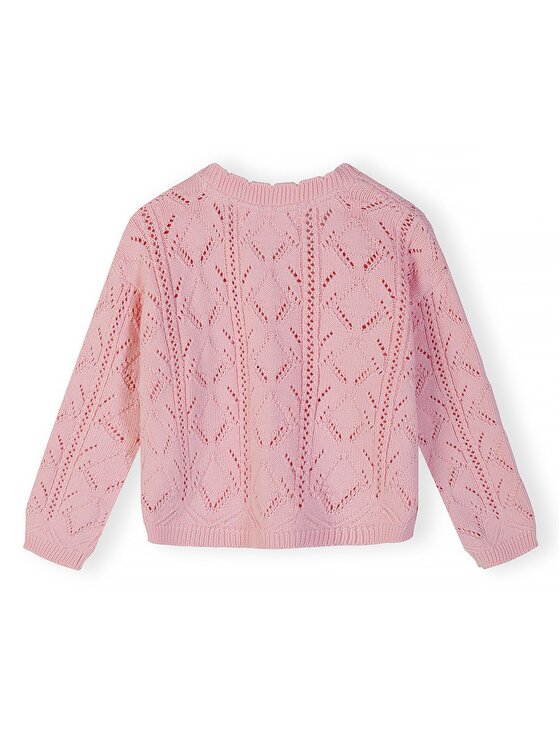 minoti minoti Kardigan 30KNIT101 Różowy Regular Fit