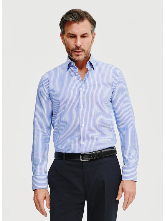 Pako Lorente Pako Lorente Koszula P25SF-1X-012 Niebieski Slim Fit