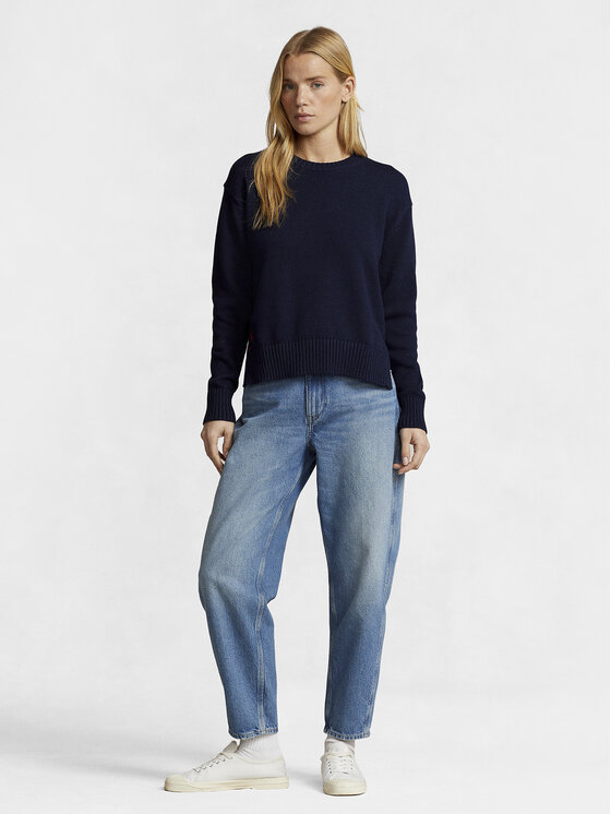 Polo Ralph Lauren Polo Ralph Lauren Sweater Cn Po 211898583004 Sötétkék Regular Fit