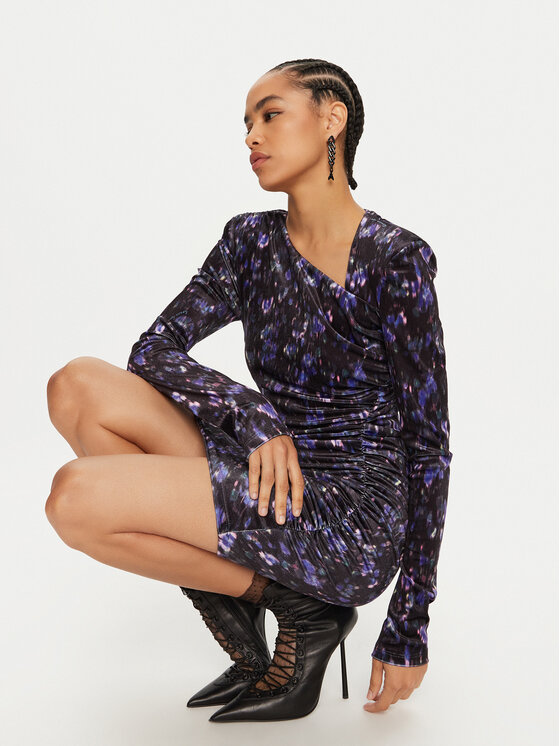Patrizia Pepe Patrizia Pepe Φόρεμα κοκτέιλ 2A2821 J229 Μαύρο Regular Fit