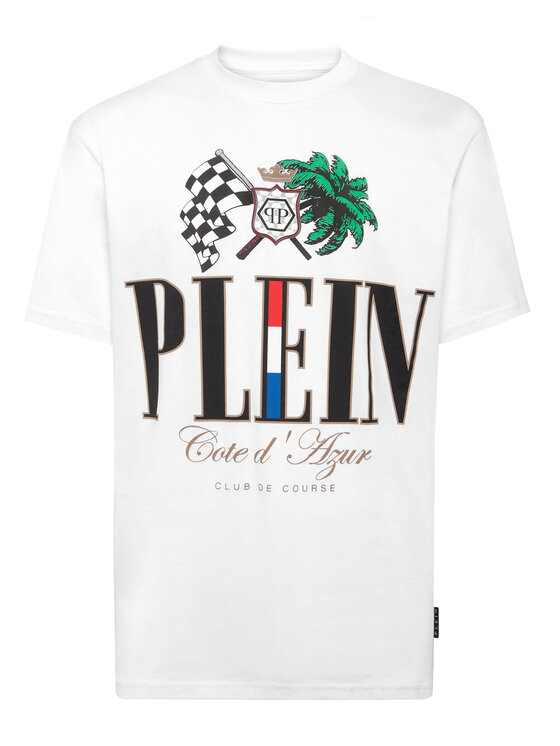 PHILIPP PLEIN PHILIPP PLEIN T-Shirt 24691 Biały Regular Fit