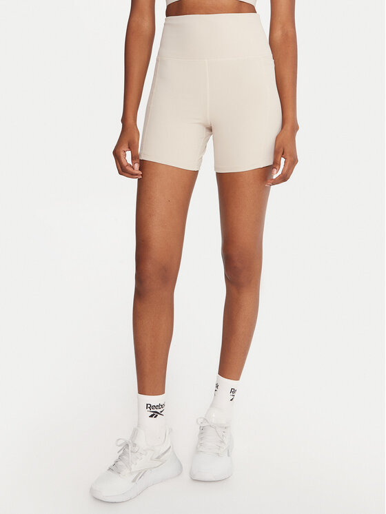 Reebok Reebok Kolesarske hlače Reebok X Ewa Chodakowska RK25314CCW Bež Slim Fit
