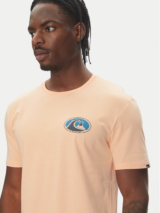 Quiksilver Quiksilver Tričko Ev Flower Chaos Ss EQYZT08050 Oranžová Regular Fit