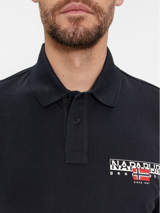 Napapijri Napapijri Polo E-Aylmer NP0A4HTN Μαύρο Regular Fit