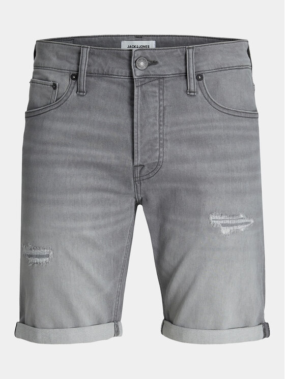 Jack&Jones Jack&Jones Džínsové šortky Rick Icon 12249212 Sivá Regular Fit