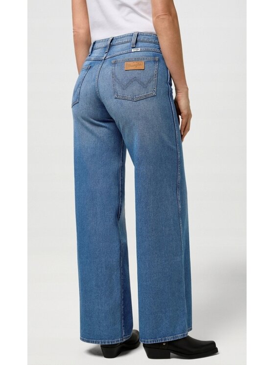 Wrangler Wrangler Jeansy World Wide 661 Niebieski Basic Fit