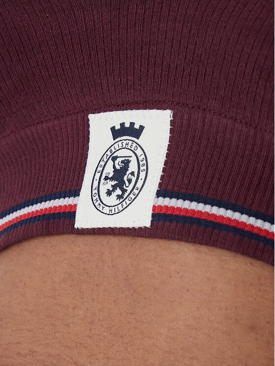 Tommy Hilfiger Tommy Hilfiger Top nedrček UW0UW06062 Bordo rdeča