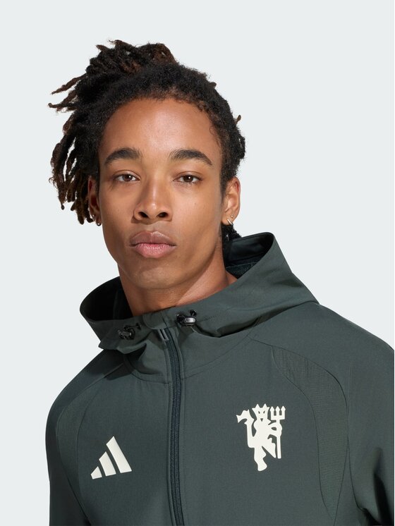 adidas adidas Wiatrówka 172026 Zielony Slim Fit