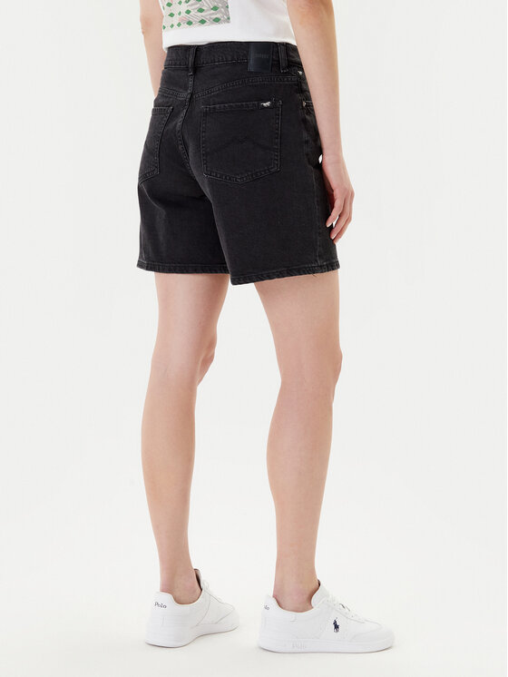Mustang Mustang Pantaloncini di jeans Jodie 1016562 Nero Regular Fit