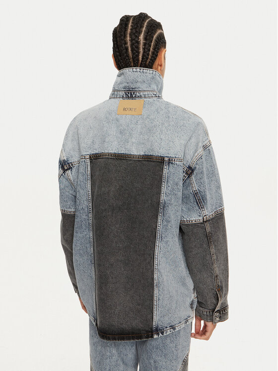 ROTATE ROTATE Kurtka jeansowa Mariana 1128221603 Niebieski Oversize