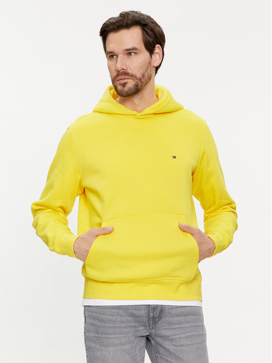 Tommy Hilfiger Tommy Hilfiger Суитшърт Flag Logo MW0MW34266 Жълт Regular Fit