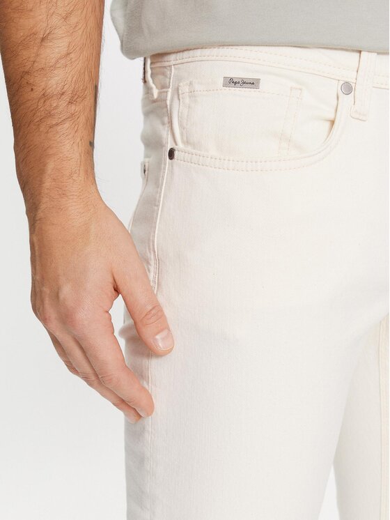 Pepe Jeans Pepe Jeans Traperice PM207390WI5 Écru Tapered Fit