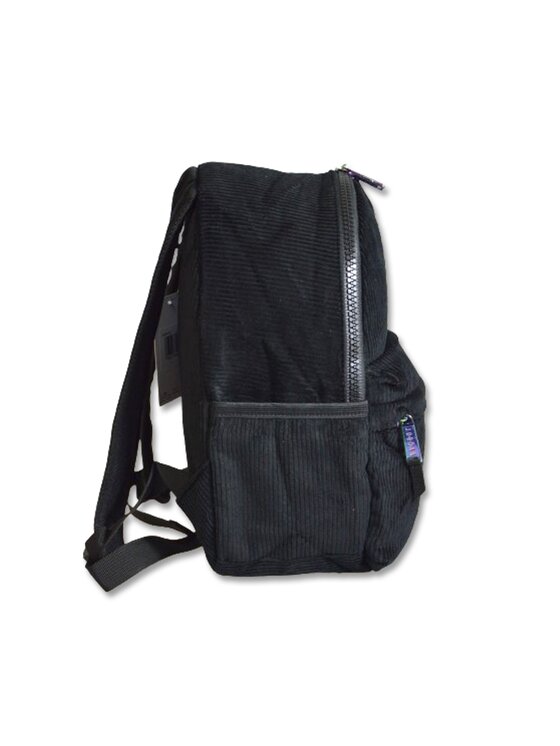 Jordana Jordana Plecak Szkolny Corduroy Girls Mini Backpack Czarny