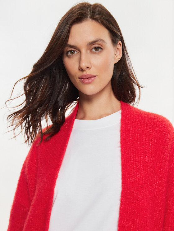 American Vintage American Vintage Cardigan EAST19AH24 Rosso Loose Fit