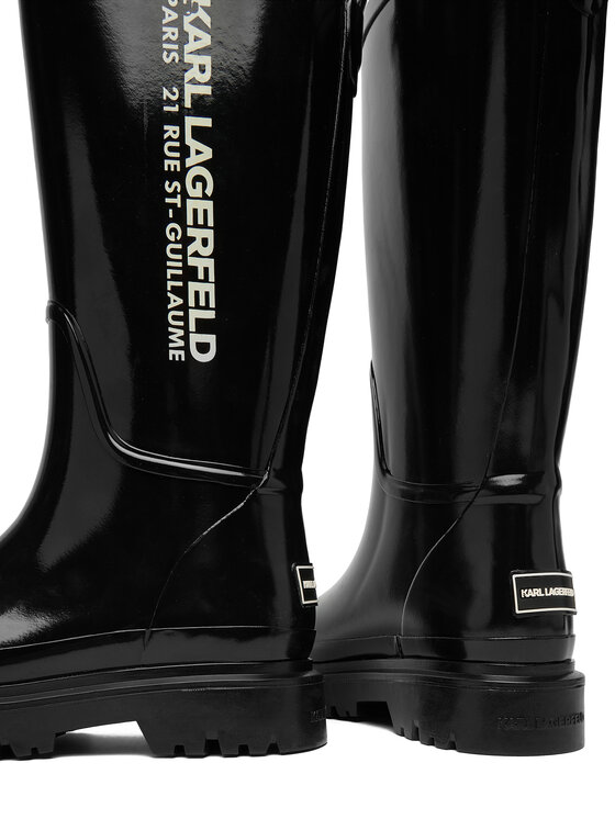 KARL LAGERFELD KARL LAGERFELD Гумени ботуши KL47180S Черен