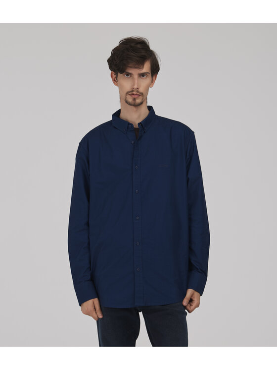 Lee Cooper Lee Cooper Koszula jeansowa LUCA Granatowy Comfort Fit