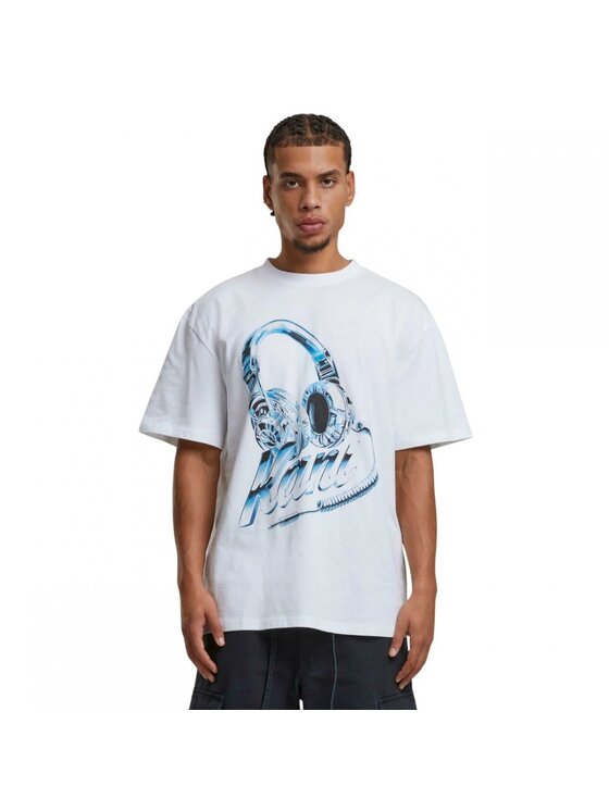Karl Kani Karl Kani T-shirt HEADPHONE PRINT T-SHIRT Bianco Regular Fit