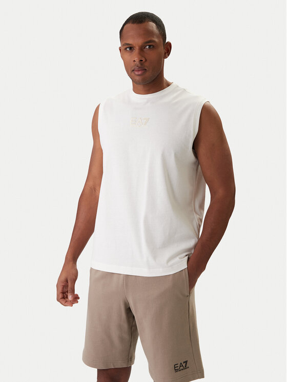 EA7 Emporio Armani EA7 Emporio Armani Trikó 7M001405 AF22264 U0004 Ekru Regular Fit