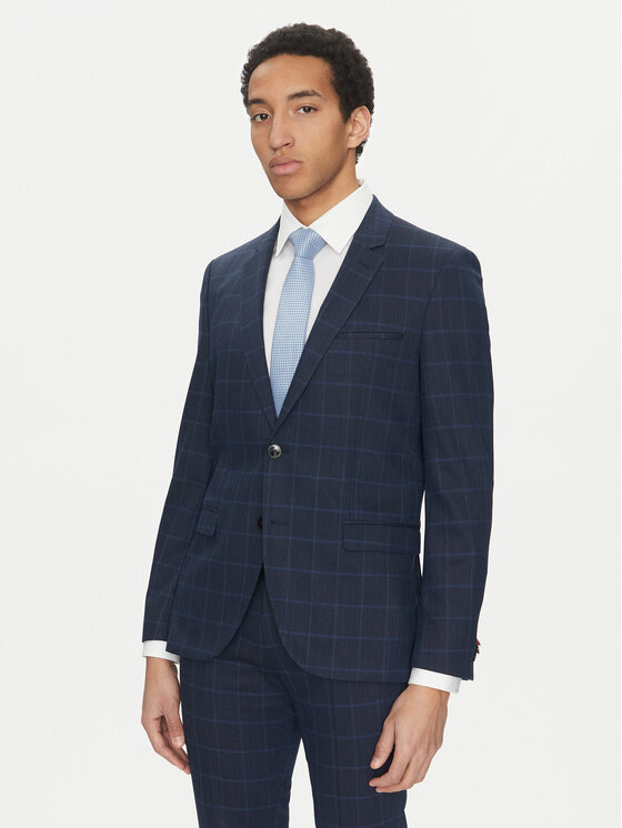 HUGO HUGO Oblek Arti/Hesten232X 50535473 Tmavomodrá Extra Slim Fit