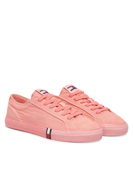 Tommy Jeans Tommy Jeans Teniși Archive Vulc Y2K Washed Canvas EN0EN02957 Roz