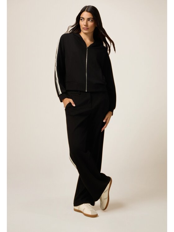 Oltre Oltre Bluza G963J004240N033 Czarny Baggy Fit