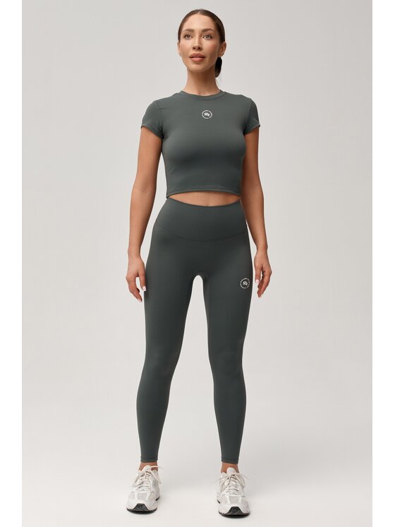 ROUGH RADICAL ROUGH RADICAL Maglietta tecnica ZOYA CLASSIC Verde scuro Slim Fit