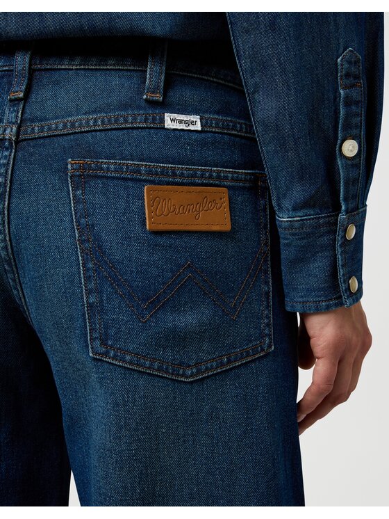Wrangler Wrangler Jeansy World Wide Granatowy Wide Leg