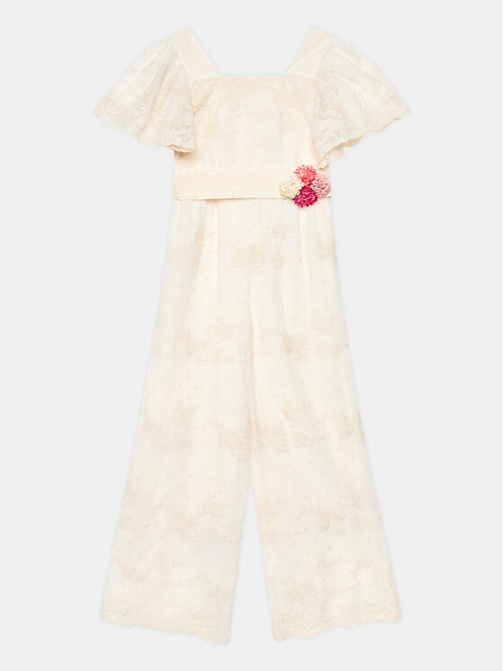 Abel & Lula Abel & Lula Jumpsuit 5262 Écru Regular Fit