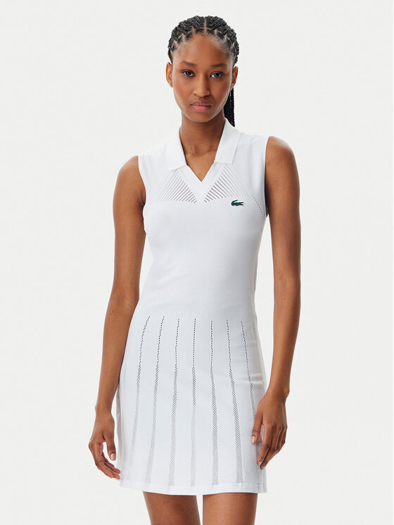 Sukienka tenisowa Lacoste, Rozmiar 42/44, Biała, EF0615