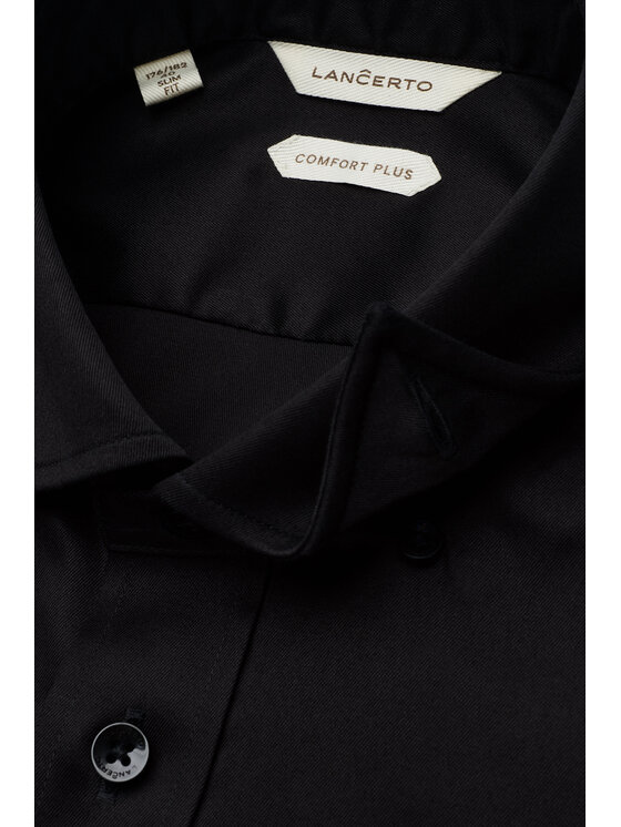 Lancerto Lancerto Koszula Blackstone KO073226000009 Czarny Slim Fit