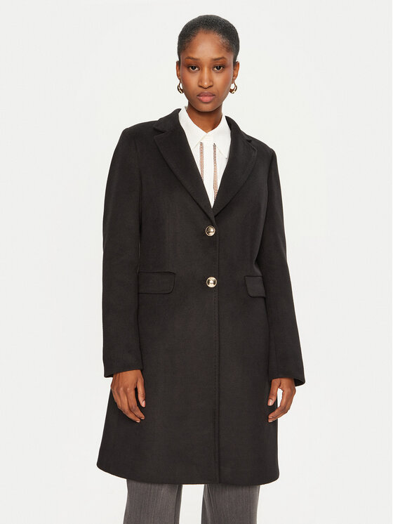 Maryley Cappotto di transizione 24IB808/14NE Nero Regular Fit, taglia : M