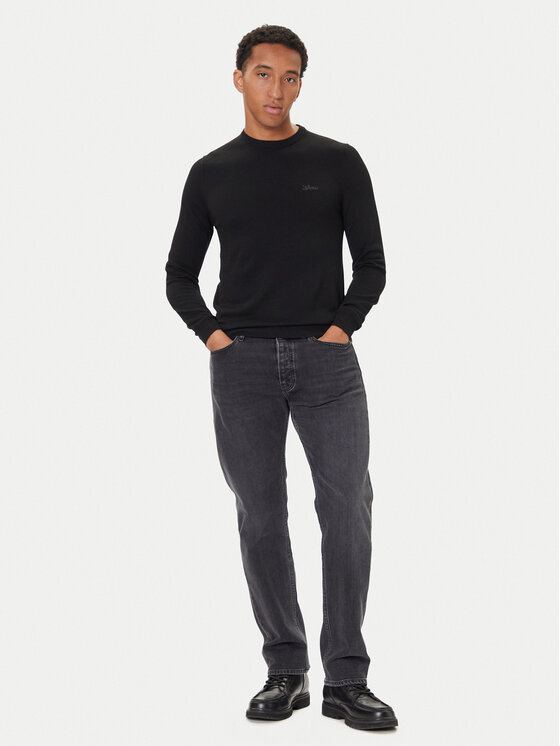 Guess Guess Pullover M5YR26 Z0122 Schwarz Slim Fit