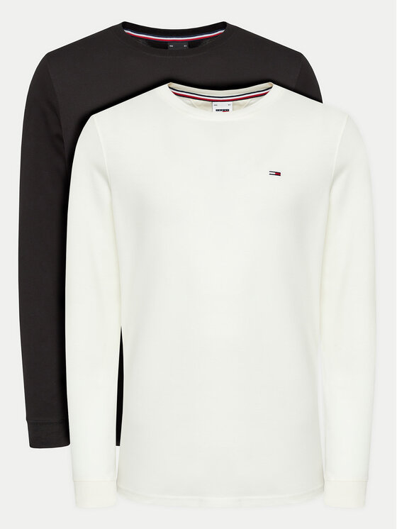 Tommy Jeans Tommy Jeans Set od 2 majice dugih rukava DM0DM18438 Šarena Slim Fit