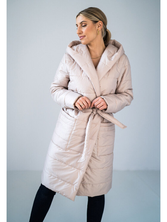 FIGL FIGL Παλτό M929 Μπεζ Regular Fit