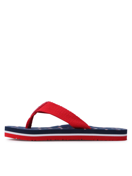Tommy Hilfiger Tommy Hilfiger В'єтнамки Flag Flip Flop T3X8-32923-0058 M Червоний