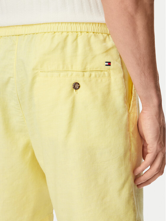 Tommy Hilfiger Tommy Hilfiger Σορτς υφασμάτινο Dover MW0MW44353 Ανοιχτό κίτρινο Regular Fit