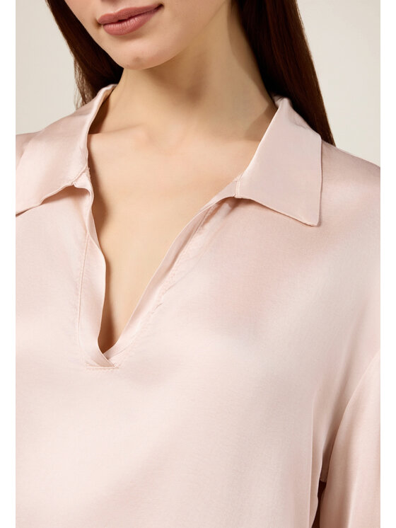 Oltre Oltre Blusa 2493J000736N006 Rosa Regular Fit