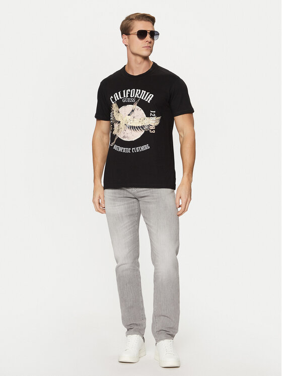 Guess Guess T-Shirt M5RI19 K8FQ4 Czarny Regular Fit