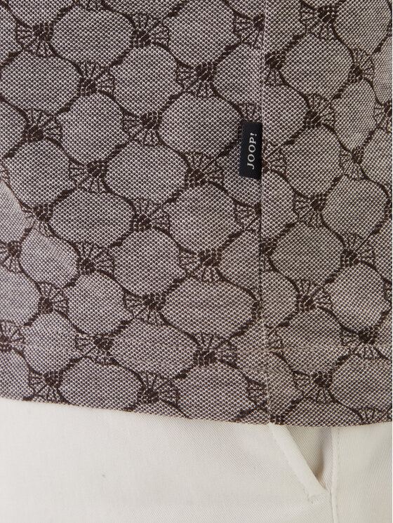 JOOP! JOOP! Тениска с яка и копчета JJ-Jessino 30101930 Кафяв Regular Fit