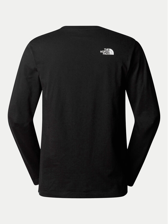 The North Face The North Face Longsleeve Simple Dome NF0A87QN Negru Regular Fit