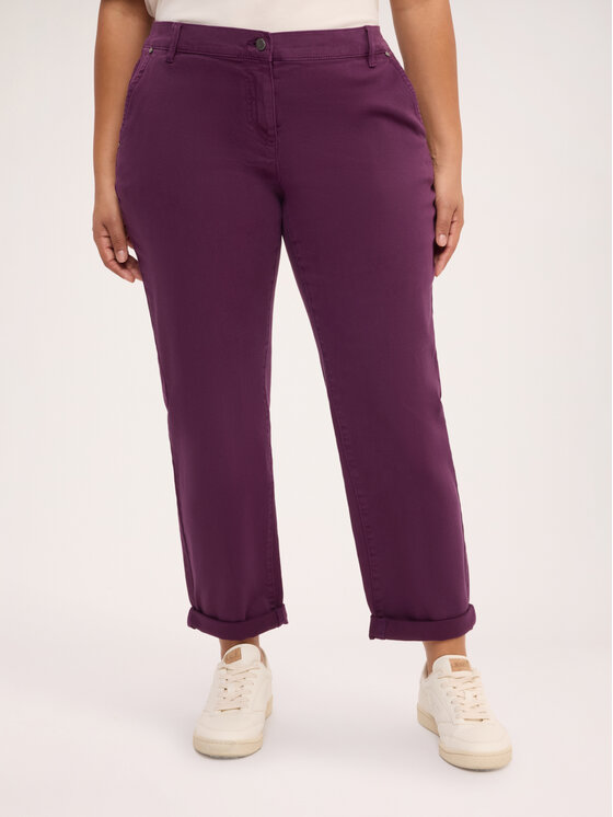 Fiorella Rubino Fiorella Rubino Pantaloni di tessuto P072T105469N029 Viola Regular Fit